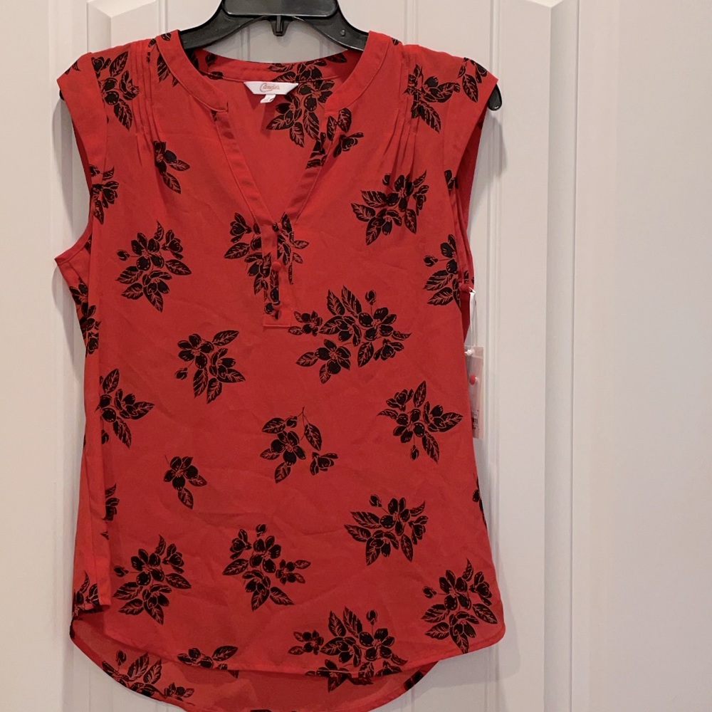 NWT Candies Juniors Sleeveless Blouse, Size Small